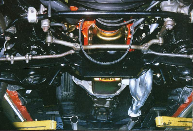 View from underneath during the installation